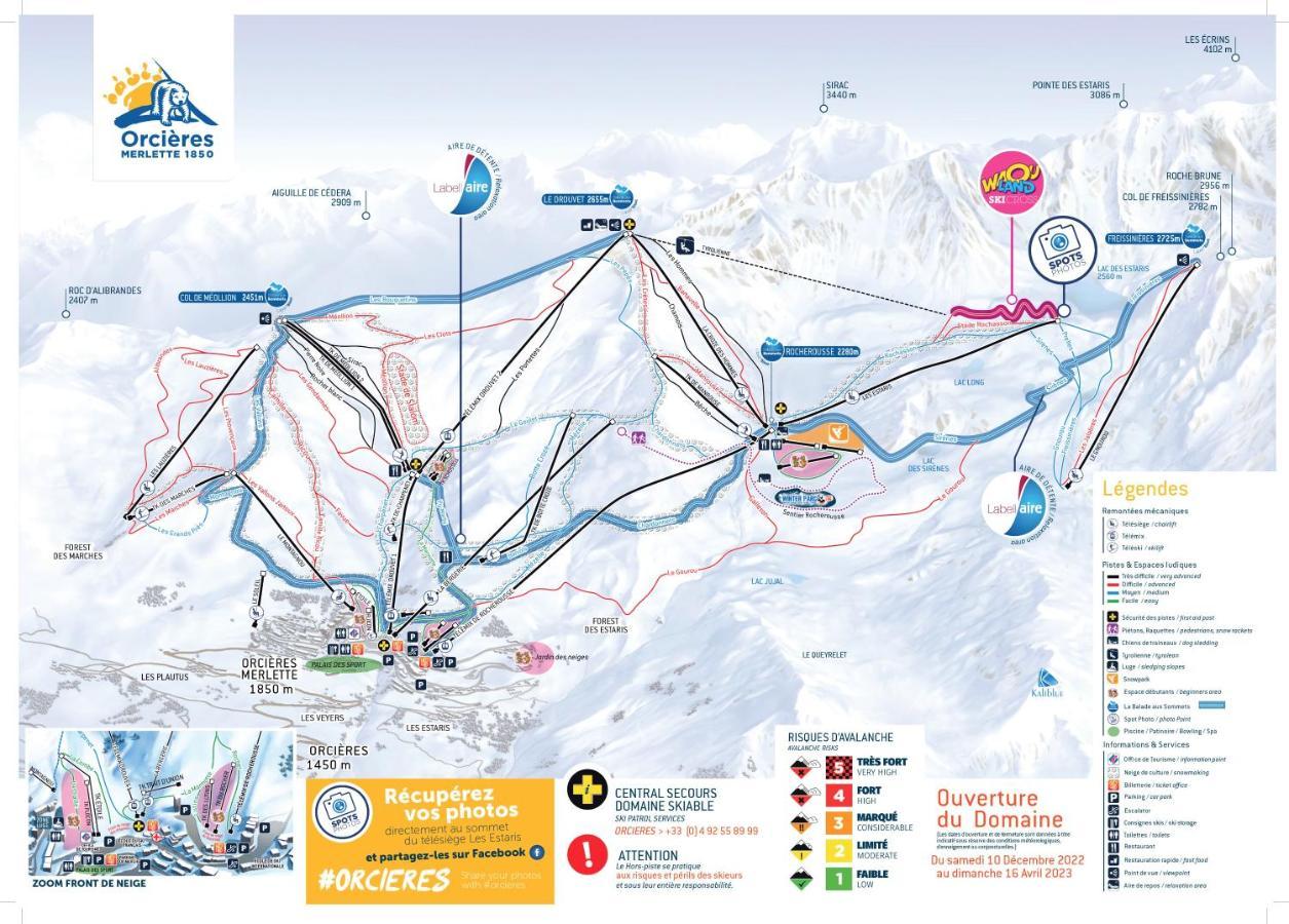 Appt T2 Cabine 4-6 Personnes Au Pied Des Pistes Orcières Buitenkant foto